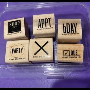 Stampin’ Up! “Calendar Cues” retired stamp set